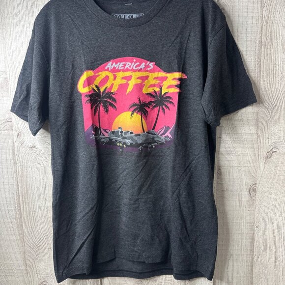 Black Rifle Coffee Company Other - Black Rifle Coffee Company Mens Medium Gray Graphic T Shirt Americas Coffee